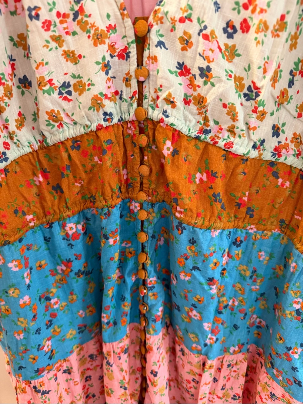 Anthropologies tiered and true maxi dress Sz XL - Picture 4 of 7
